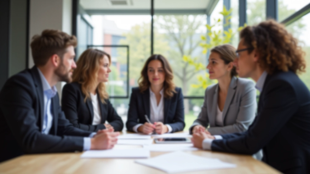 Teamleden van verschillende etnische achtergronden in gezamenlijke brainstormsessie rond grote tafel met sticky notes