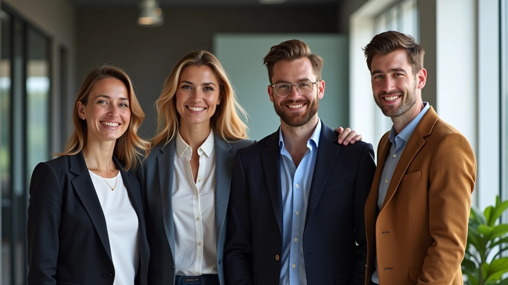 Diverse professionele team in moderne kantooromgeving met open communicatie en samenwerking